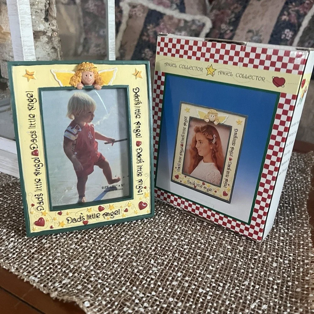 Daddy's little Angel Vintage‎ picture frame From 1975